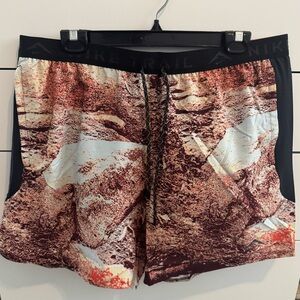 Nike Trail Dri-FIT 6" Brief-Lined Running Shorts - Rocky Print - Men's XL